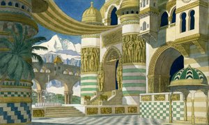 グリンカのオペラ「ルスランとリュドミラ」のスケッチ、1913 作： Ivan Yakovlevich Bilibin